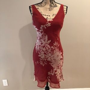 BCBGMAXAZRIA Red Hawaiian Dress